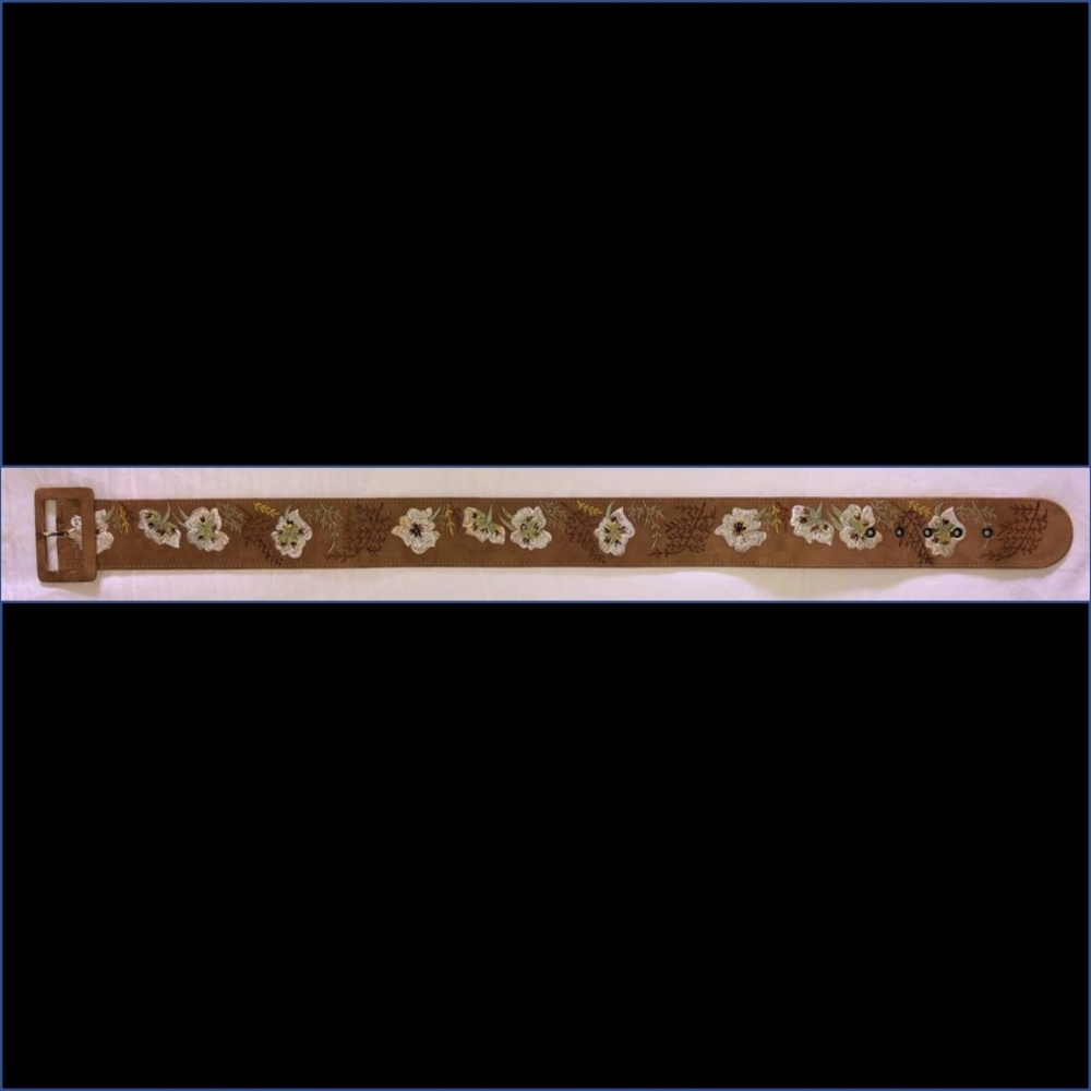 Kenzo Jungle Belt - Suede embroidered